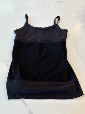 Women's Black Layered Camisole Tank Top - Medium